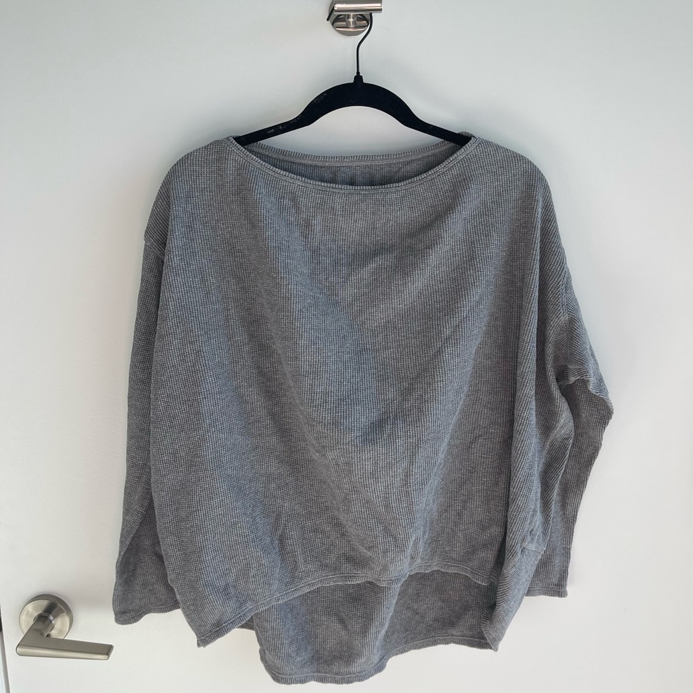 Lululemon Grey Ribbed Long sleeve